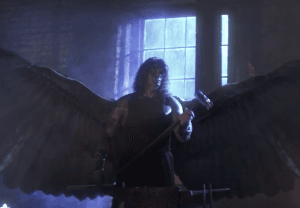 Heavy Metal angel holding a sledgehammer